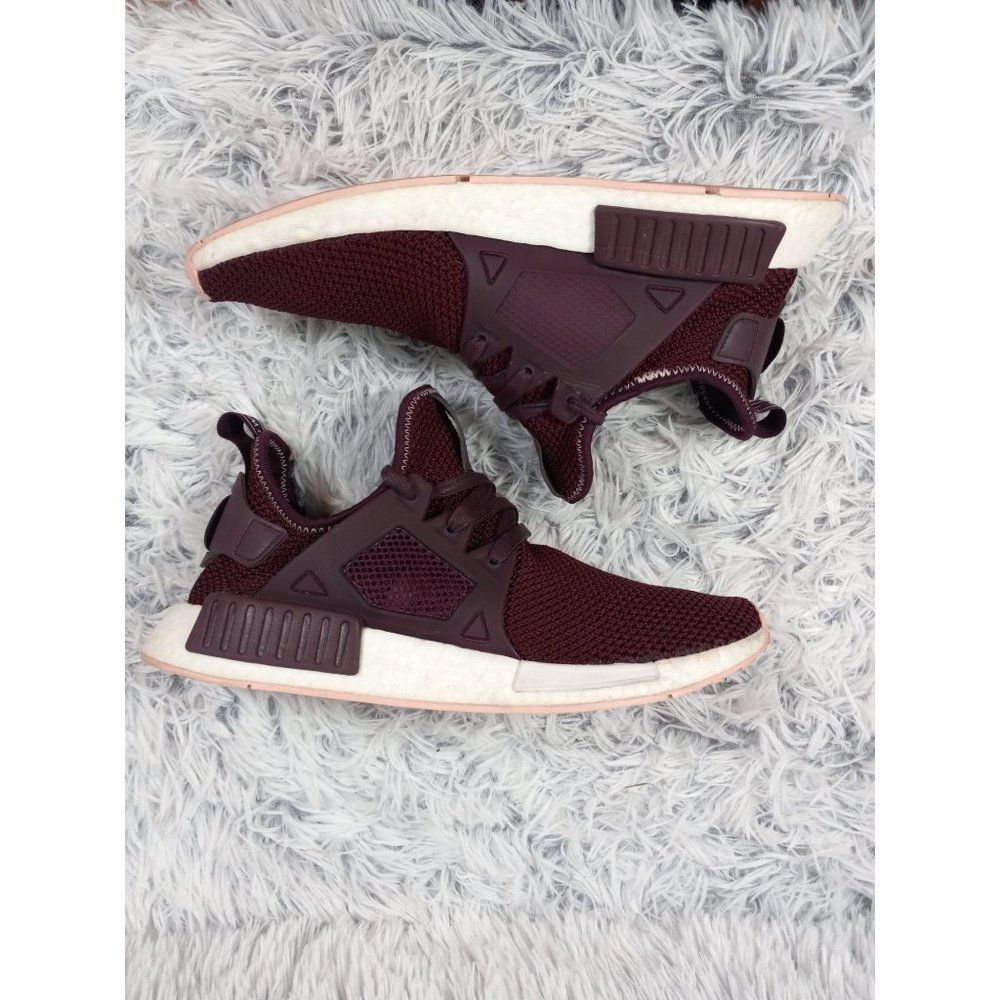 Adidas NMD XR1 Womans 10 Athletic Burgundy Running Boost Sneakers Shoes